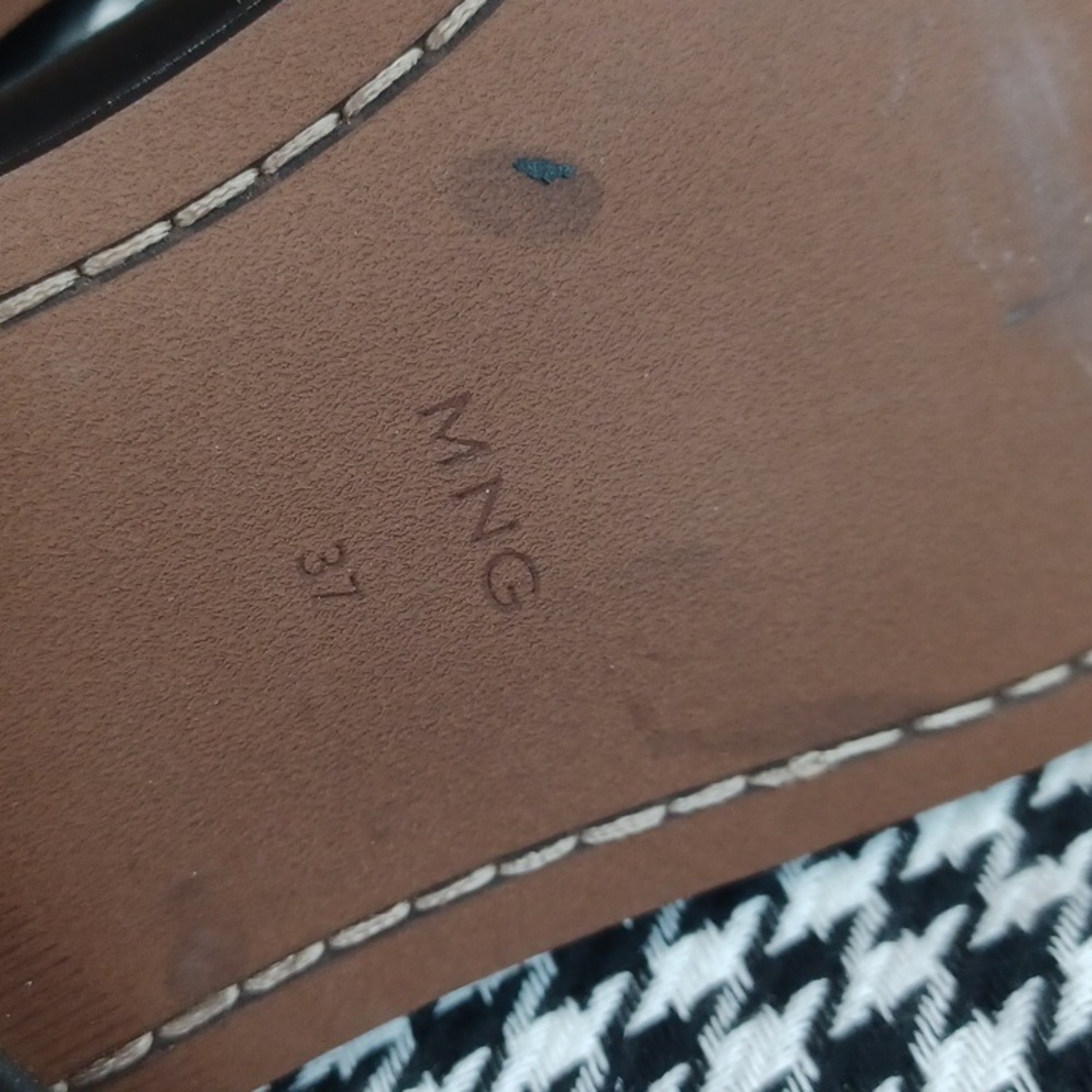 MNG Mango Leather Spectator Loafer NWT - Picture 7 of 9